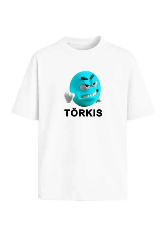 Weißes Meme Shirt mit dem Aufdruck „grr törkis“ – ironischer Fashion-Spruch im Creator Style

