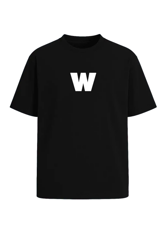 Schwarzes Streetwear Shirt mit dem Ausdruck „w-gewinner“ – ironisches Fan-Shirt

